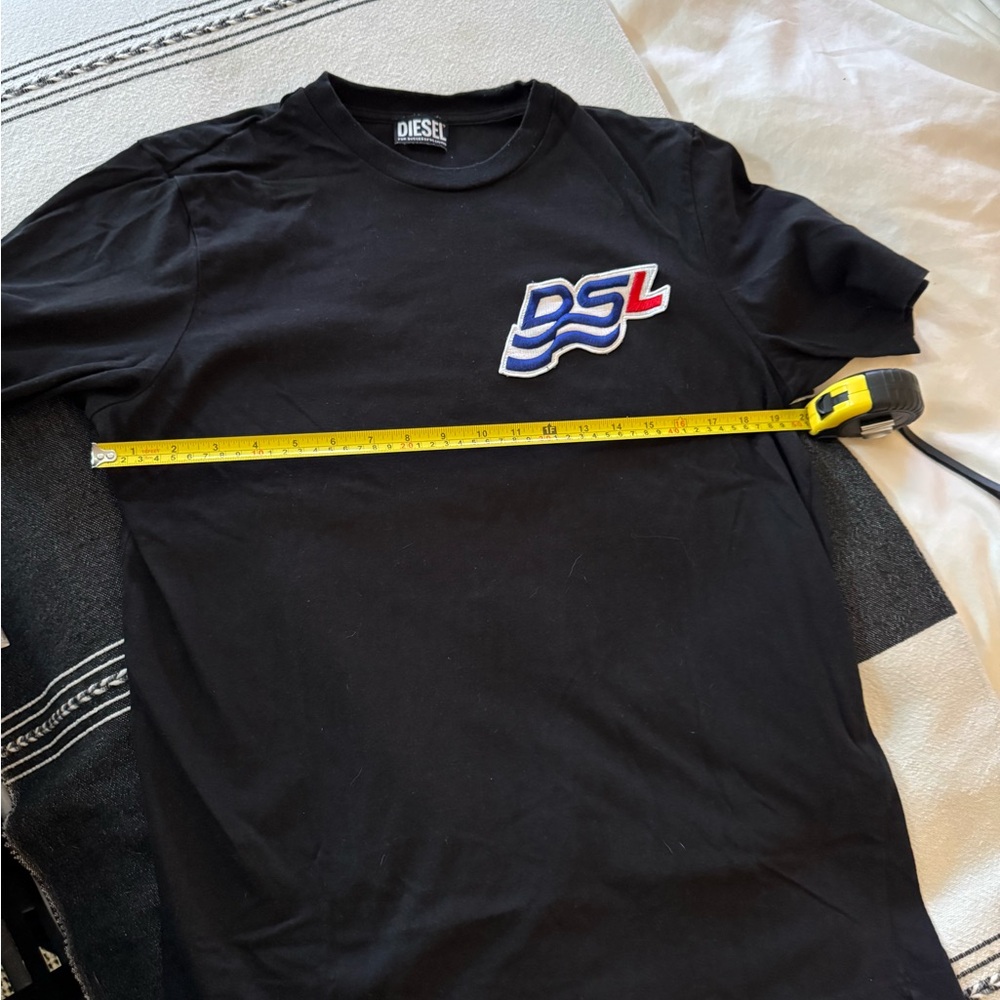 Diesel Black Men's Shirt with vintage DSL logo size L - Picture 5 of 8
